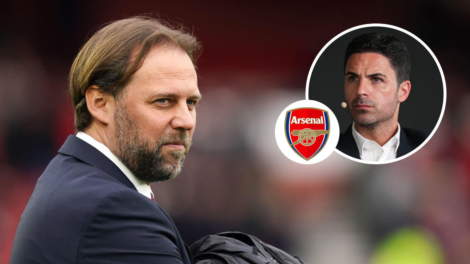 Tim Steidten and Mikel Arteta, Arsenal