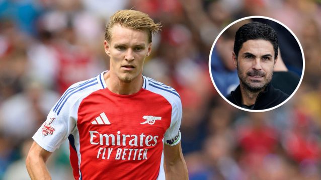 Martin Odegaard and Mikel Arteta, Arsenal