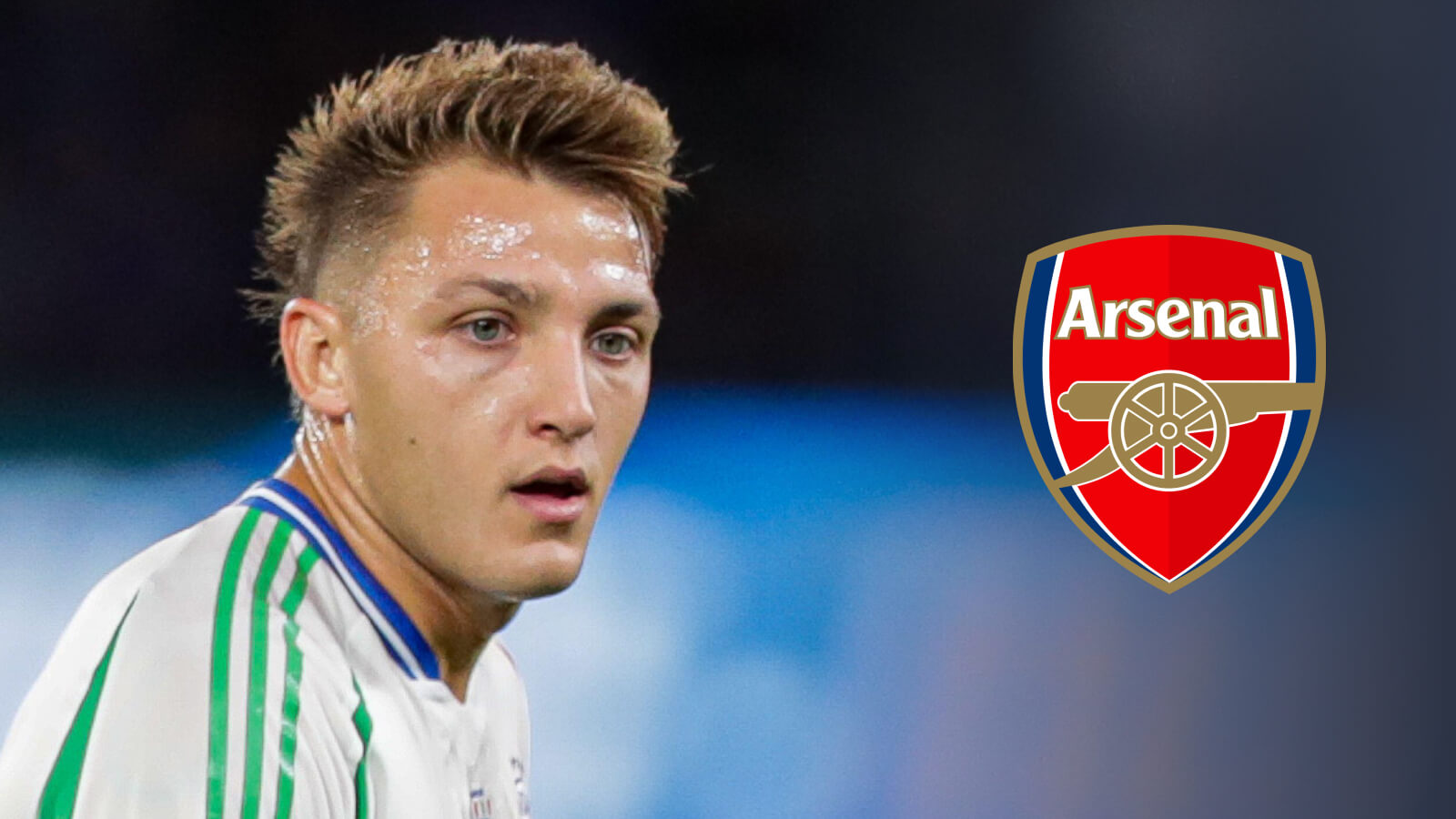 Italy striker Mateo Retegui, Arsenal badge