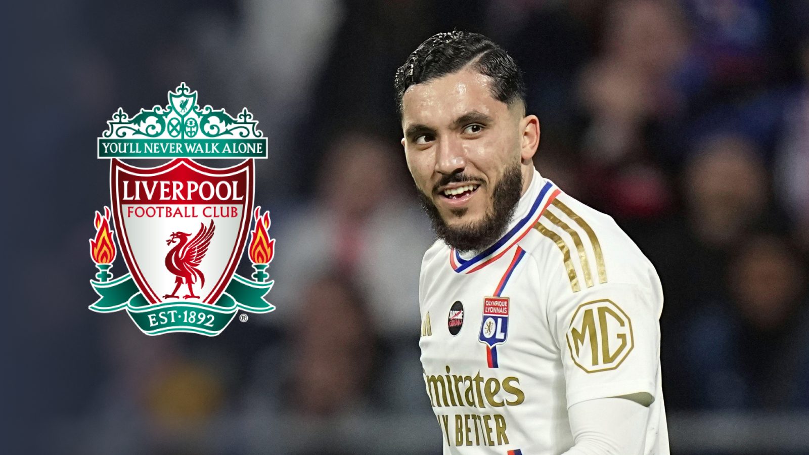 Liverpool are interested in Lyon star Rayan Cherki