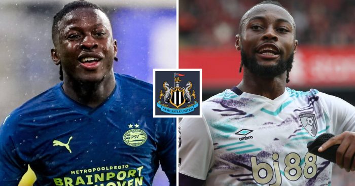 PSV Eindhoven winger Johan Bakayoko, Bournemouth winger Antoine Semenyo