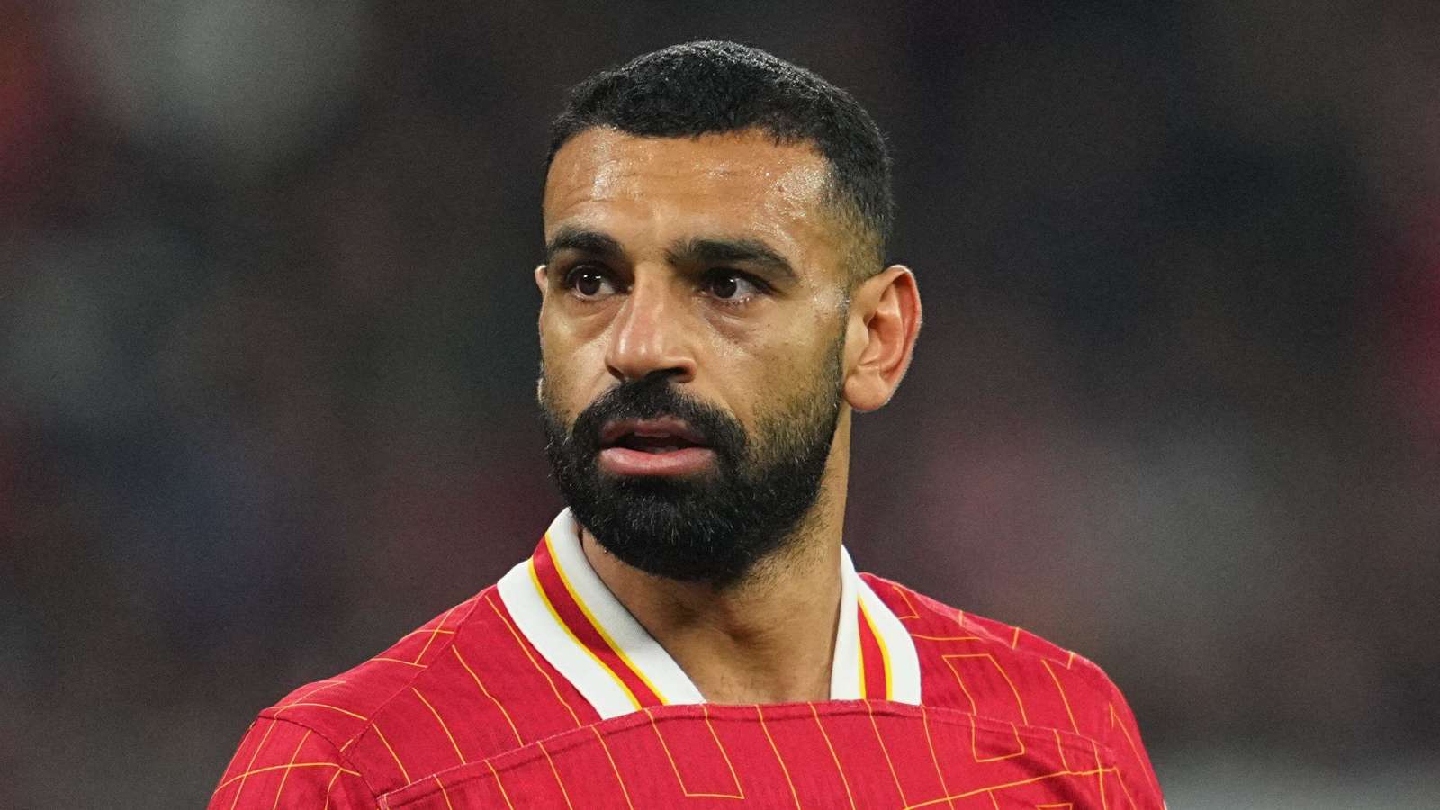 Mohamed Salah looking surprised