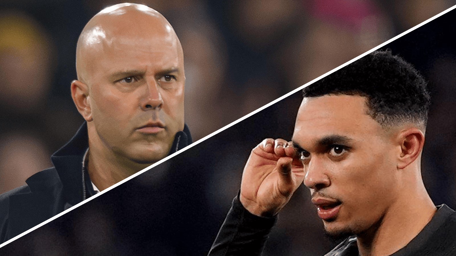 Arne Slot and Trent Alexander-Arnold