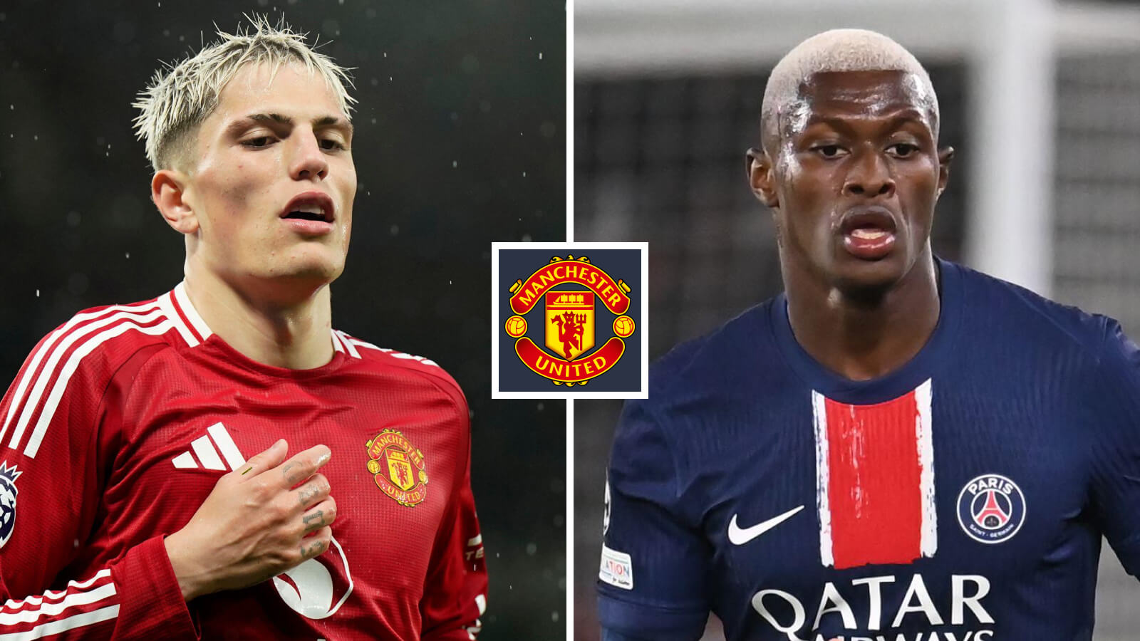Man Utd winger Alejandro Garnacho, PSG left-back Nuno Mendes