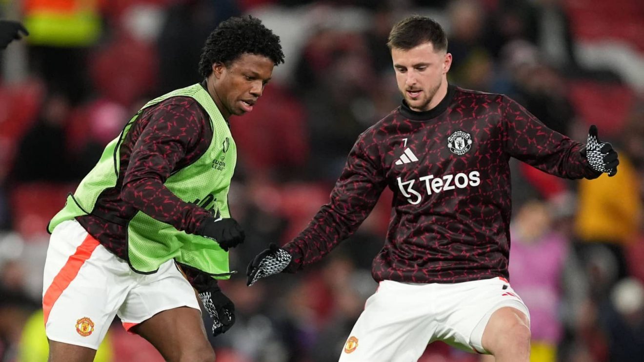 Man Utd stars Tyrell Malacia and Mason Mount