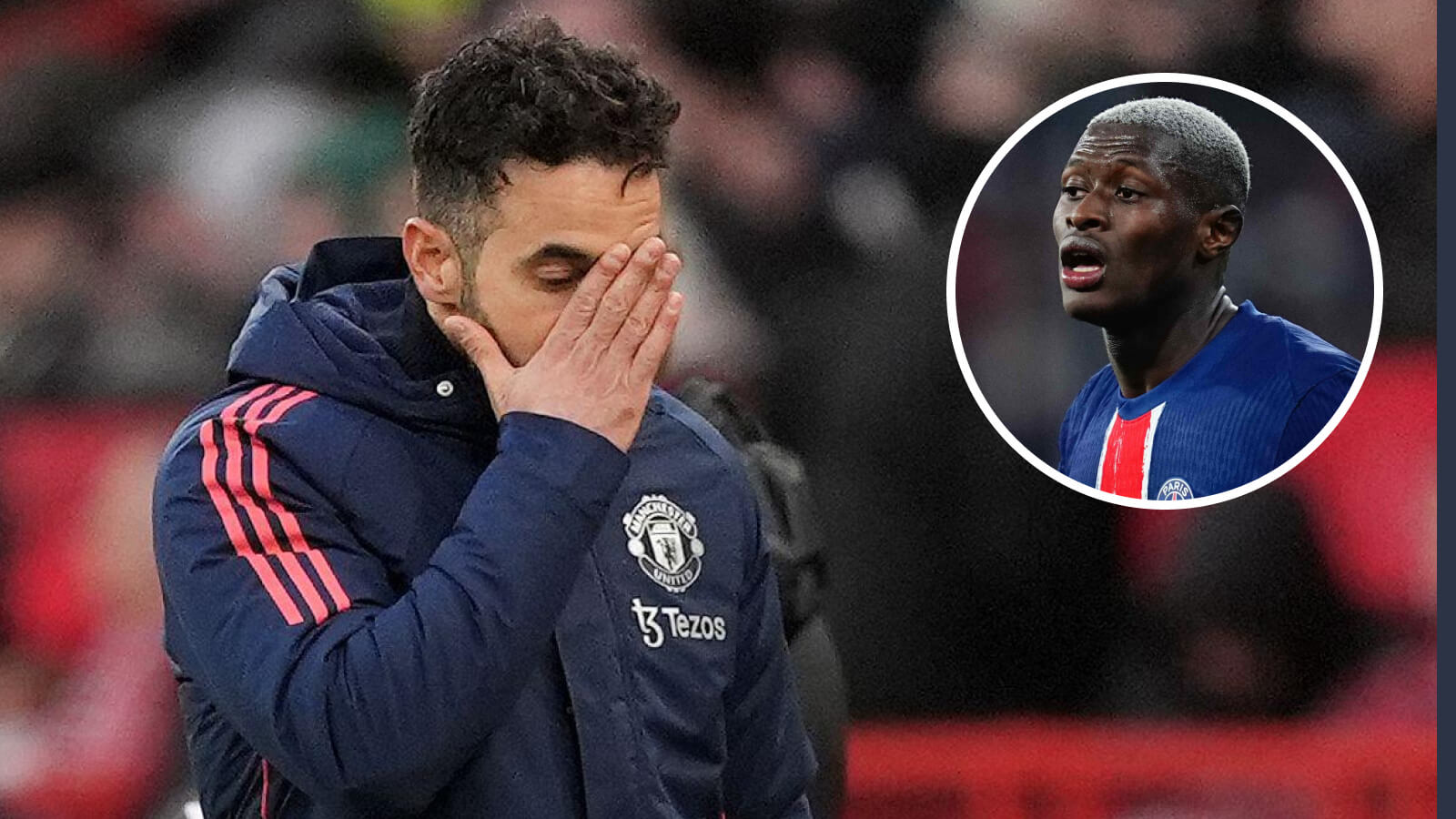 Man Utd manager Ruben Amorim, PSG left-back Nuno Mendes