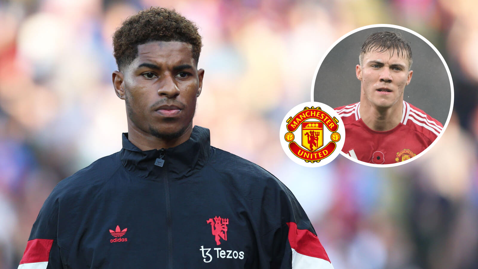 Marcus Rashford and Rasmus Hojlund, Man Utd