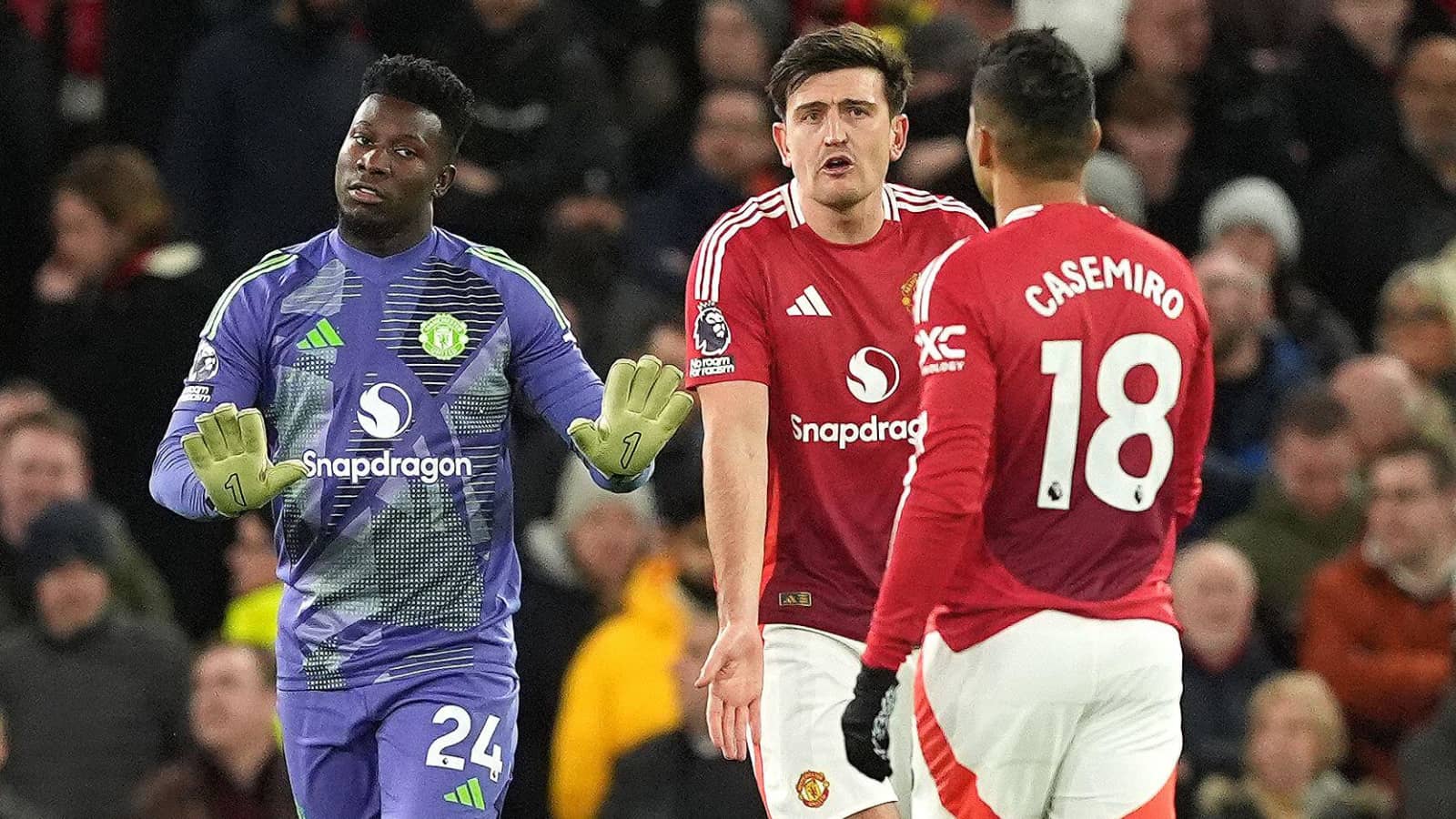 Man Utd stars Andre Onana, Harry Maguire and Casemiro