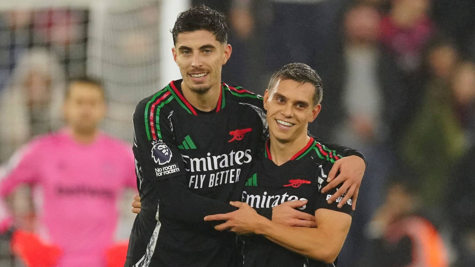 Arsenal attackers Kai Havertz and Leandro Trossard