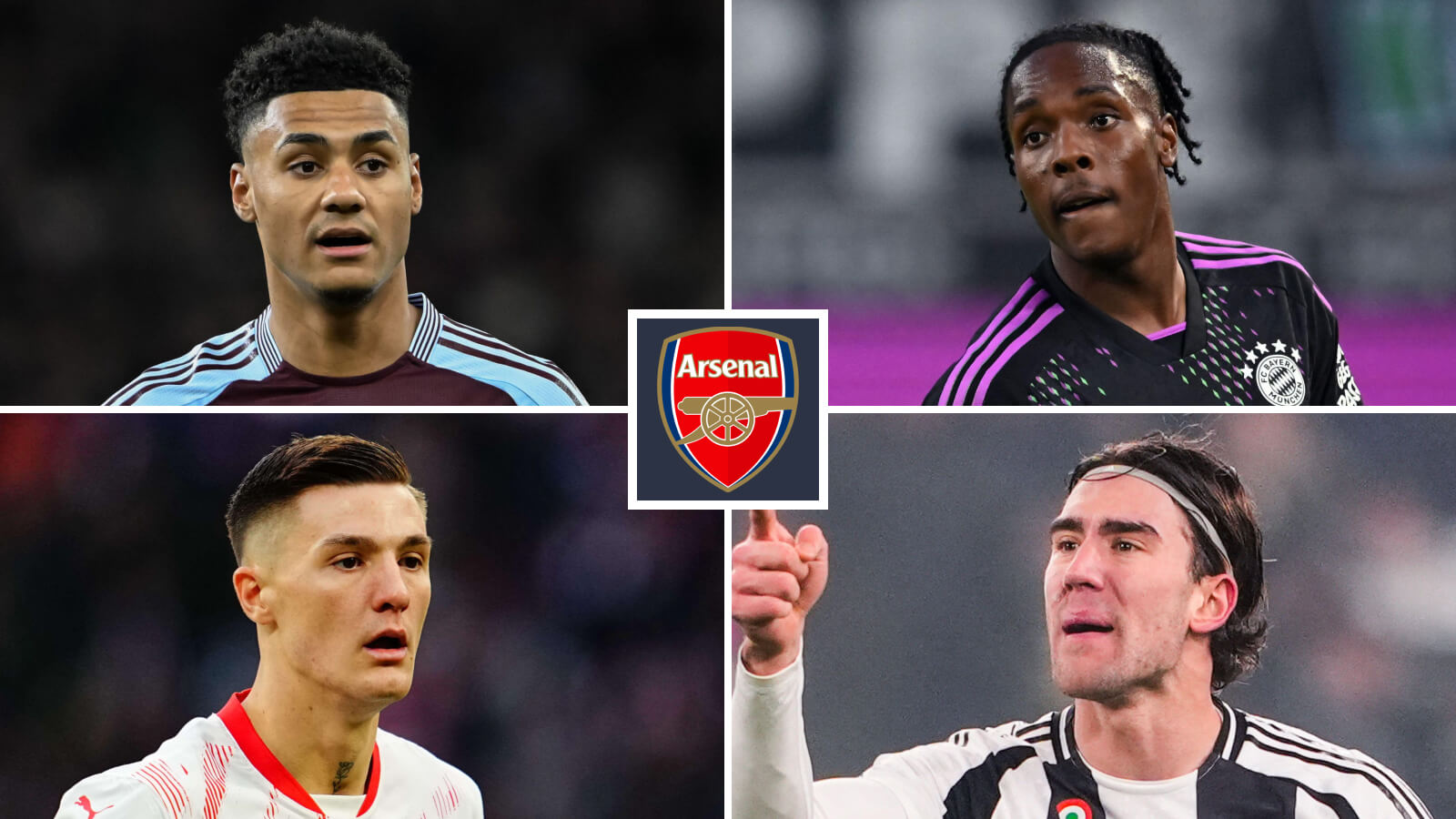 Arsenal striker targets Ollie Watkins, Mathys Tel, Benjamin Sesko, Dusan Vlahovic