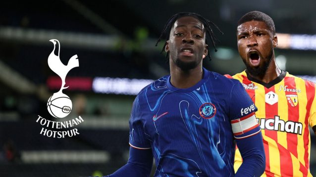 Chelsea defender Axel Disasi and new Tottenham centre-back, Kevin Danso