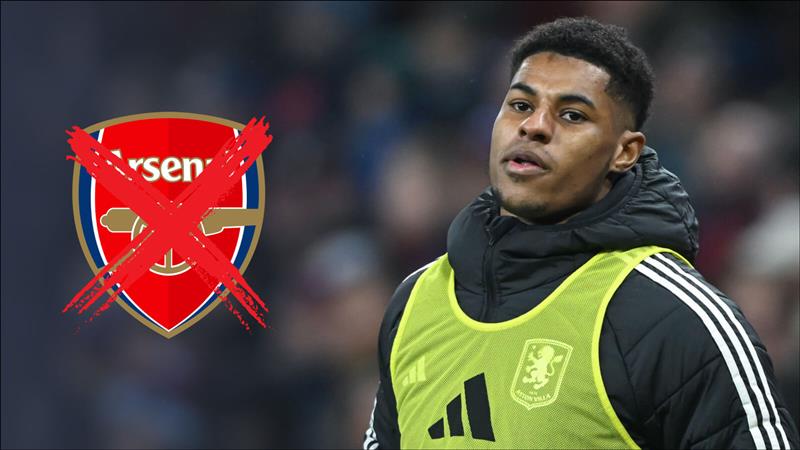 Aston Villa loanee Marcus Rashford