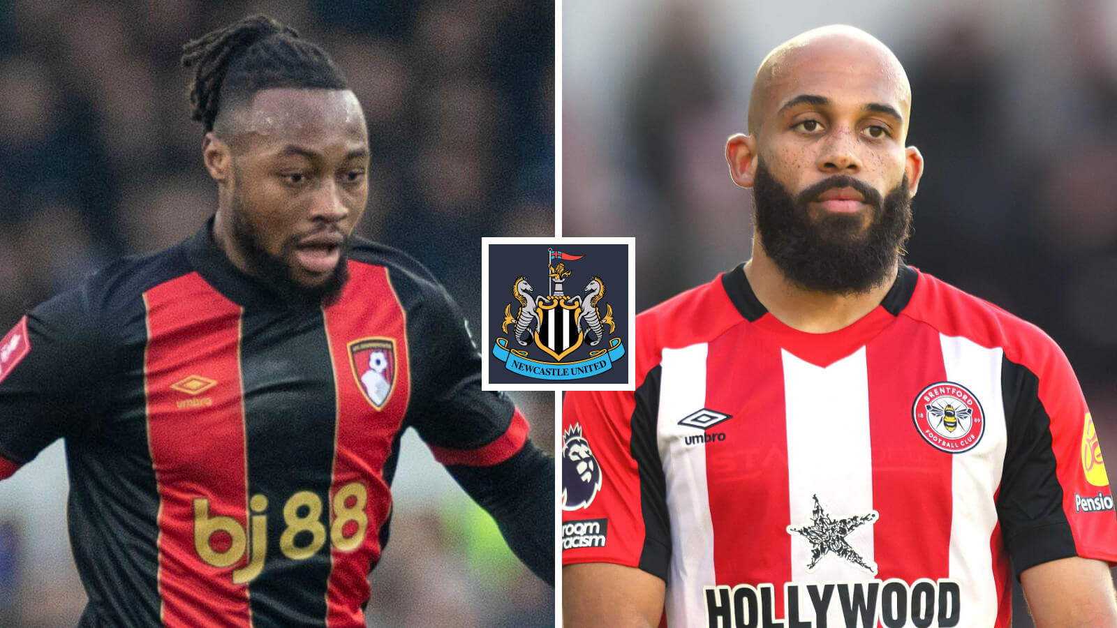 Newcastle are keen on Antoine Semenyo and Bryan Mbeumo