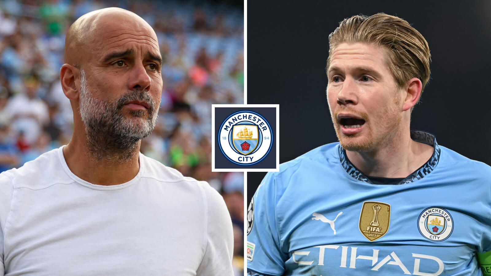 Pep Guardiola and Kevin De Bruyne, Man City