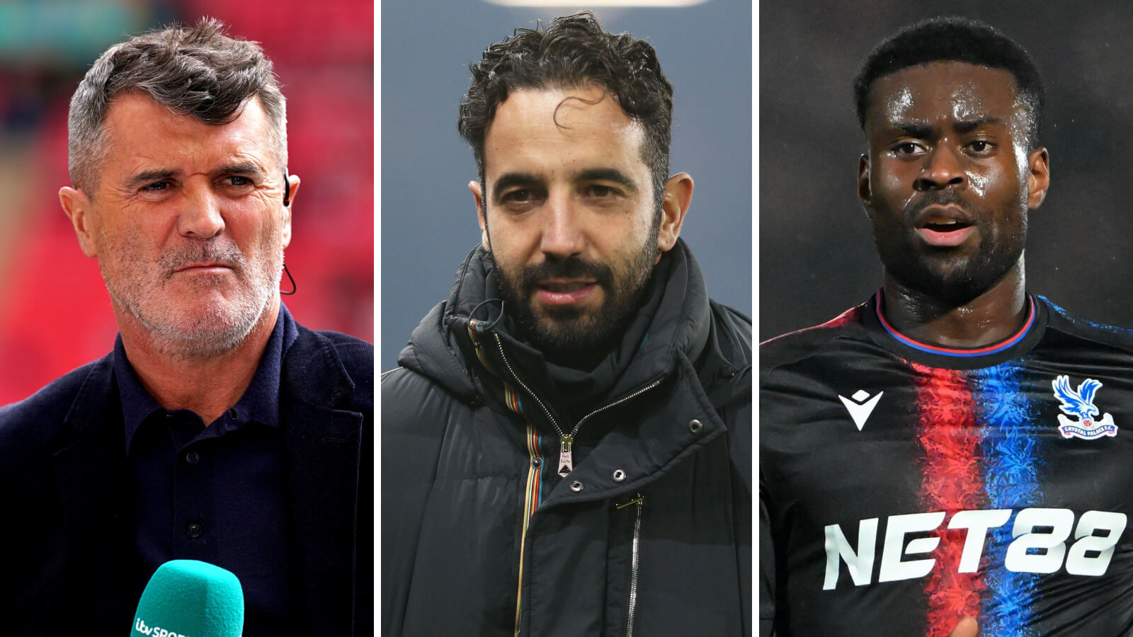 Roy Keane, Ruben Amorim and Marc Guehi, Man Utd