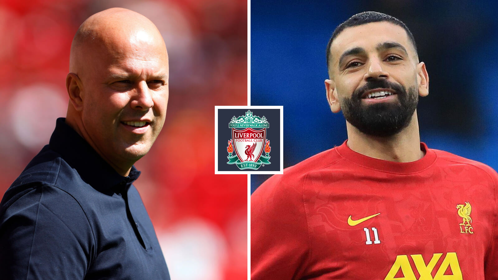 Arne Slot and Mo Salah, Liverpool