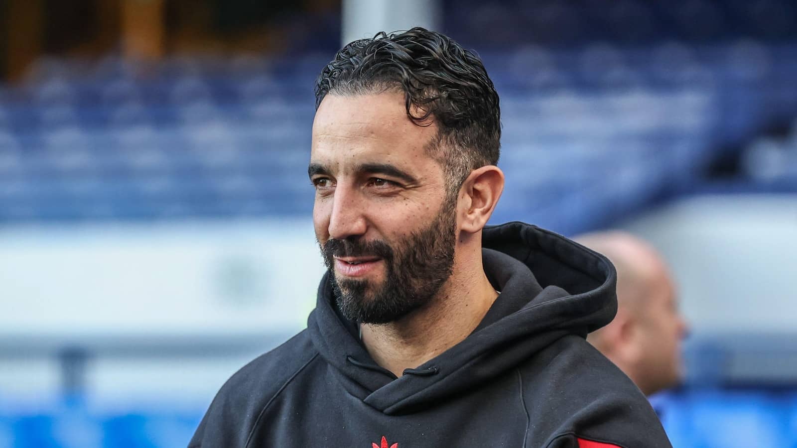 Ruben Amorim pictured before Everton vs Man Utd