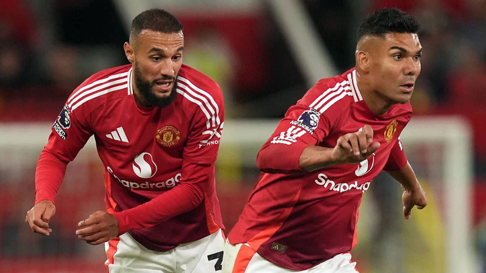 Man Utd stars Noussair Mazraoui and Casemiro