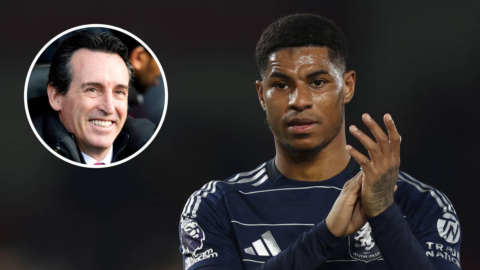 Unai Emery and Marcus Rashford - copyright TEAMtalk