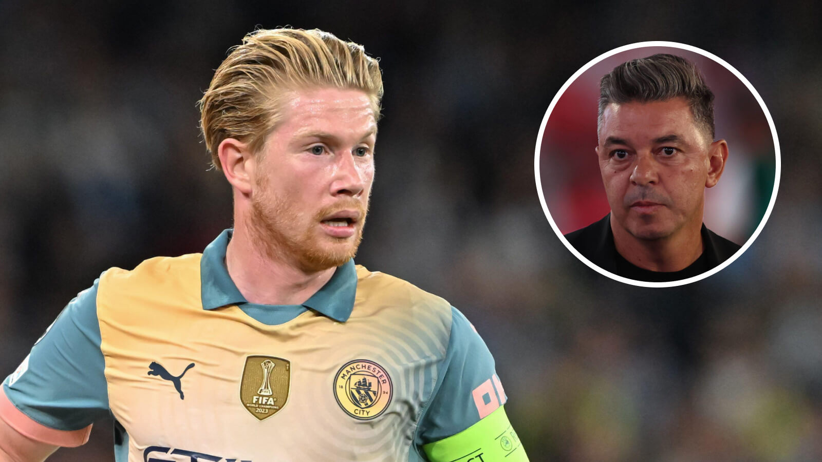 Kevin De Bruyne and Marcelo Gallardo