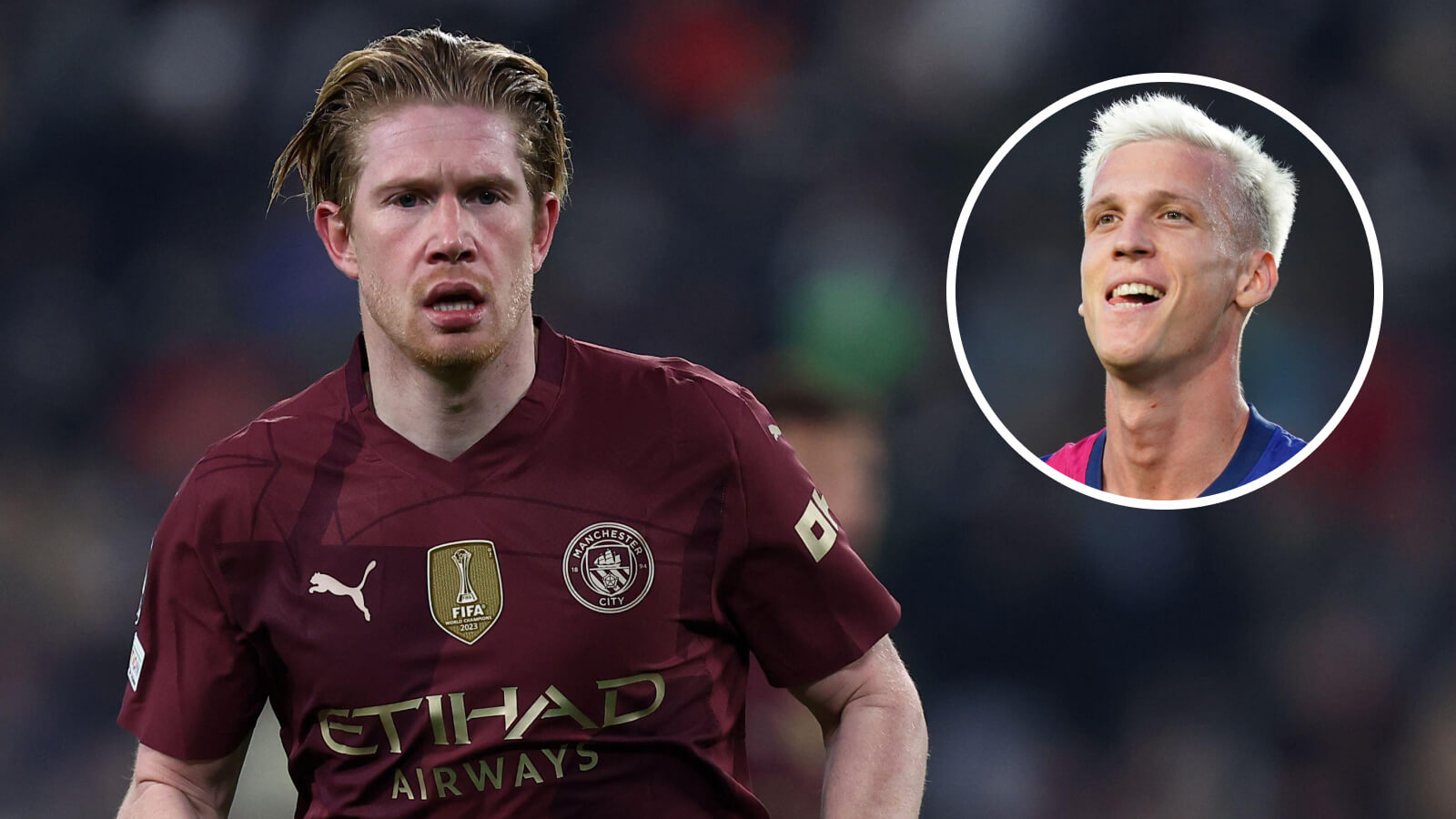 Kevin De Bruyne and Dani Olmo, Man City