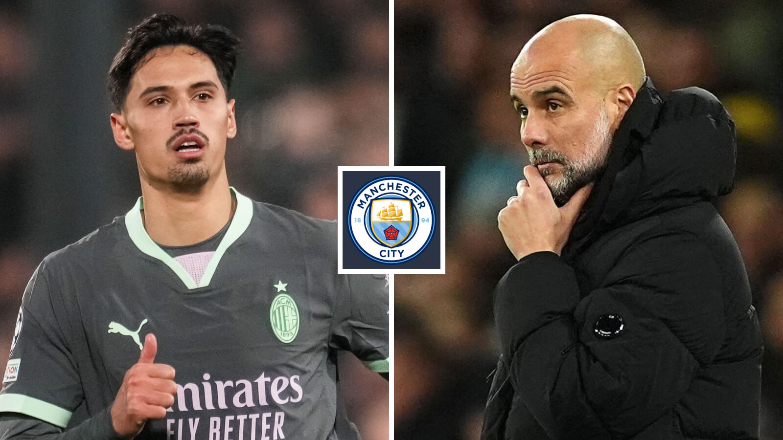 Man City target Tijjani Reijnders and Pep Guardiola