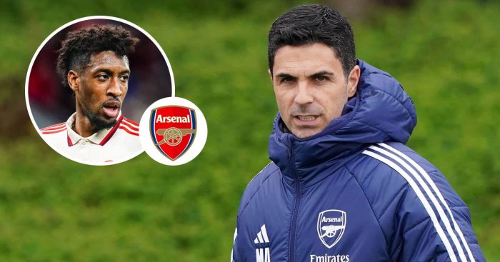 Arsenal manager Mikel Arteta and Bayern Munich winger Kingsley Coman