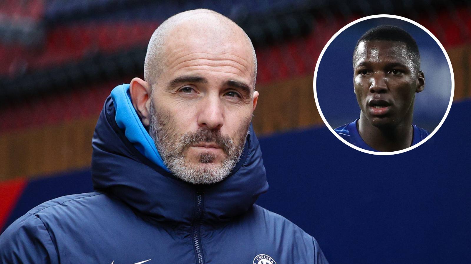 Chelsea manager Enzo Maresca and midfielder Moises Caicedo