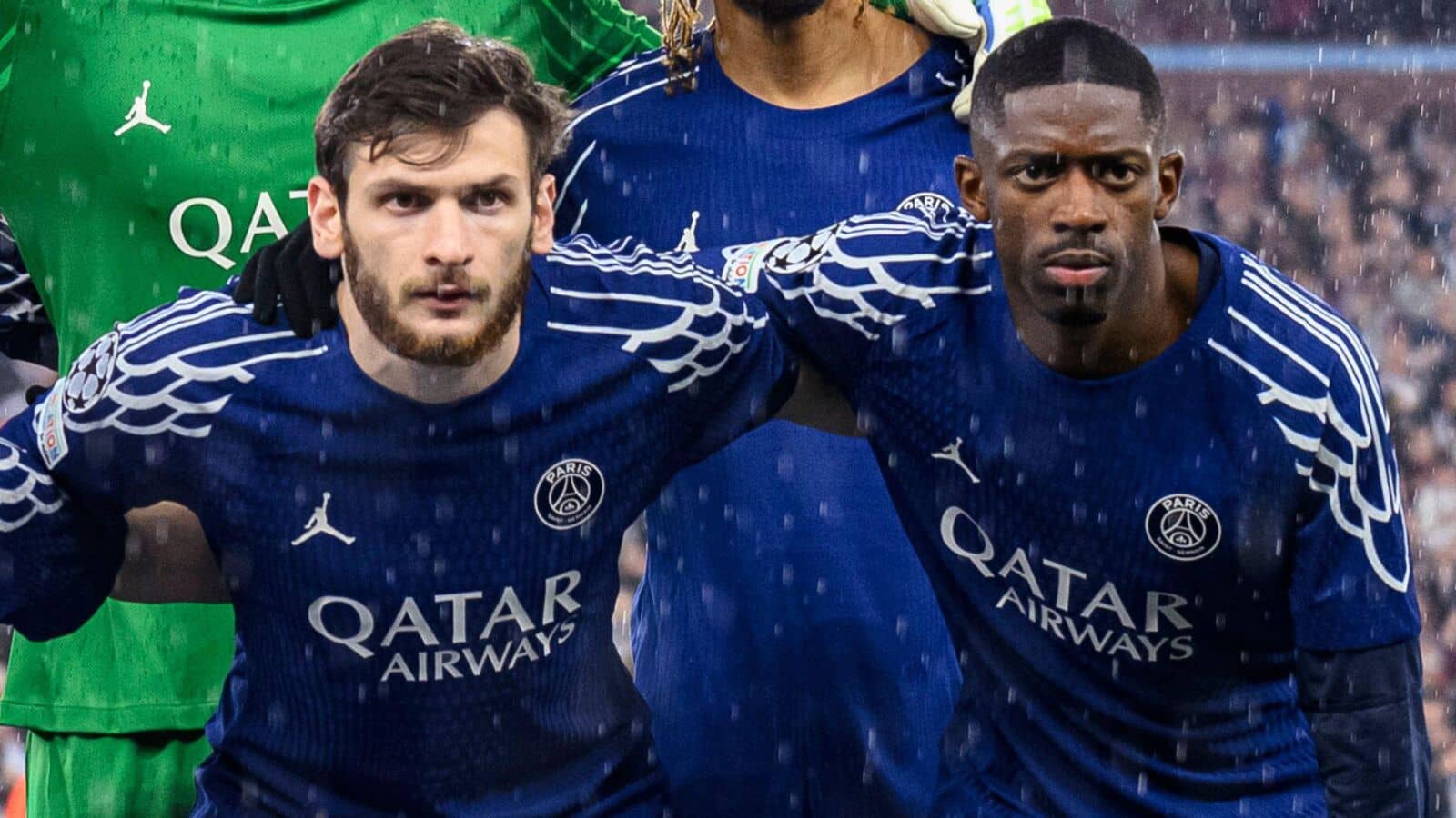 Khvicha Kvaratskhelia and Ousmane Dembele