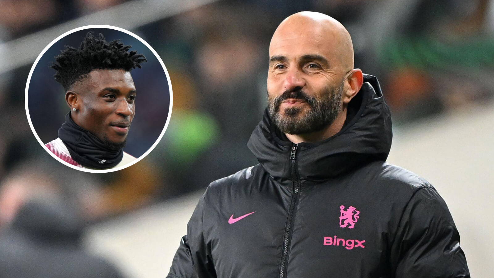 Mohammed Kudus and Chelsea boss Enzo Maresca