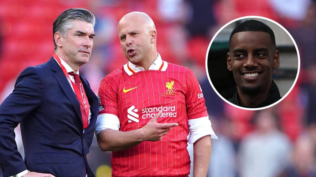 Richard Hughes and Arne Slot are dreaming of bringing Newcastle's Alexander Isak, inset, to Liverpool