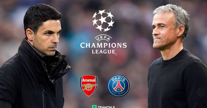 Arsenal manager Mikel Arteta faces PSG coach Luis Enrique in the Champions League semi-finals