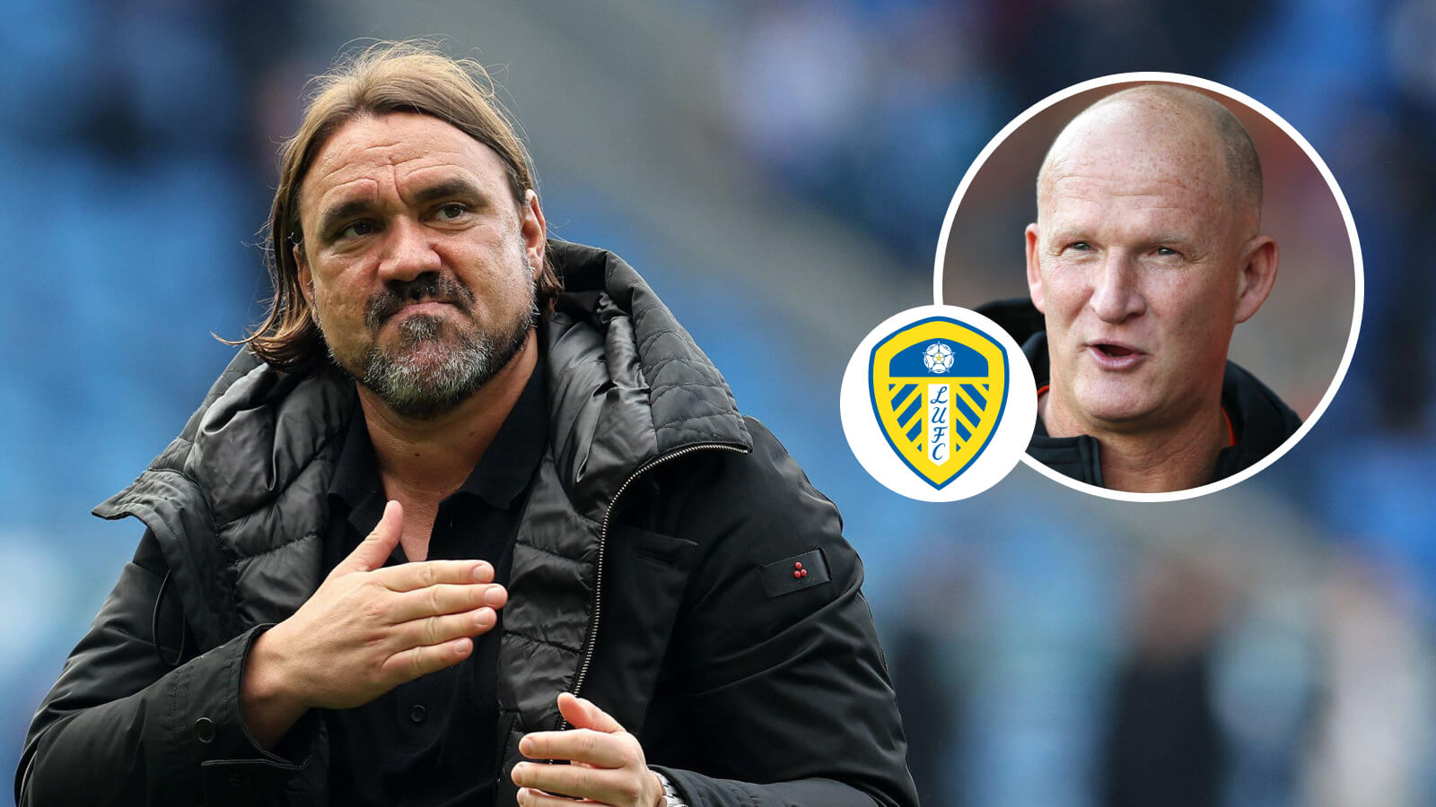 Daniel Farke and former Leeds United boss Simon Grayson