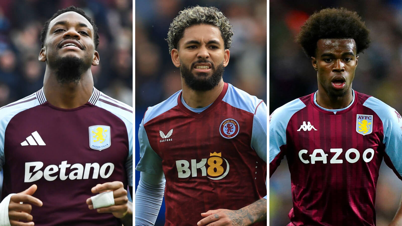 Jhon Duran, Douglas Luiz and Carney Chukwuemeka