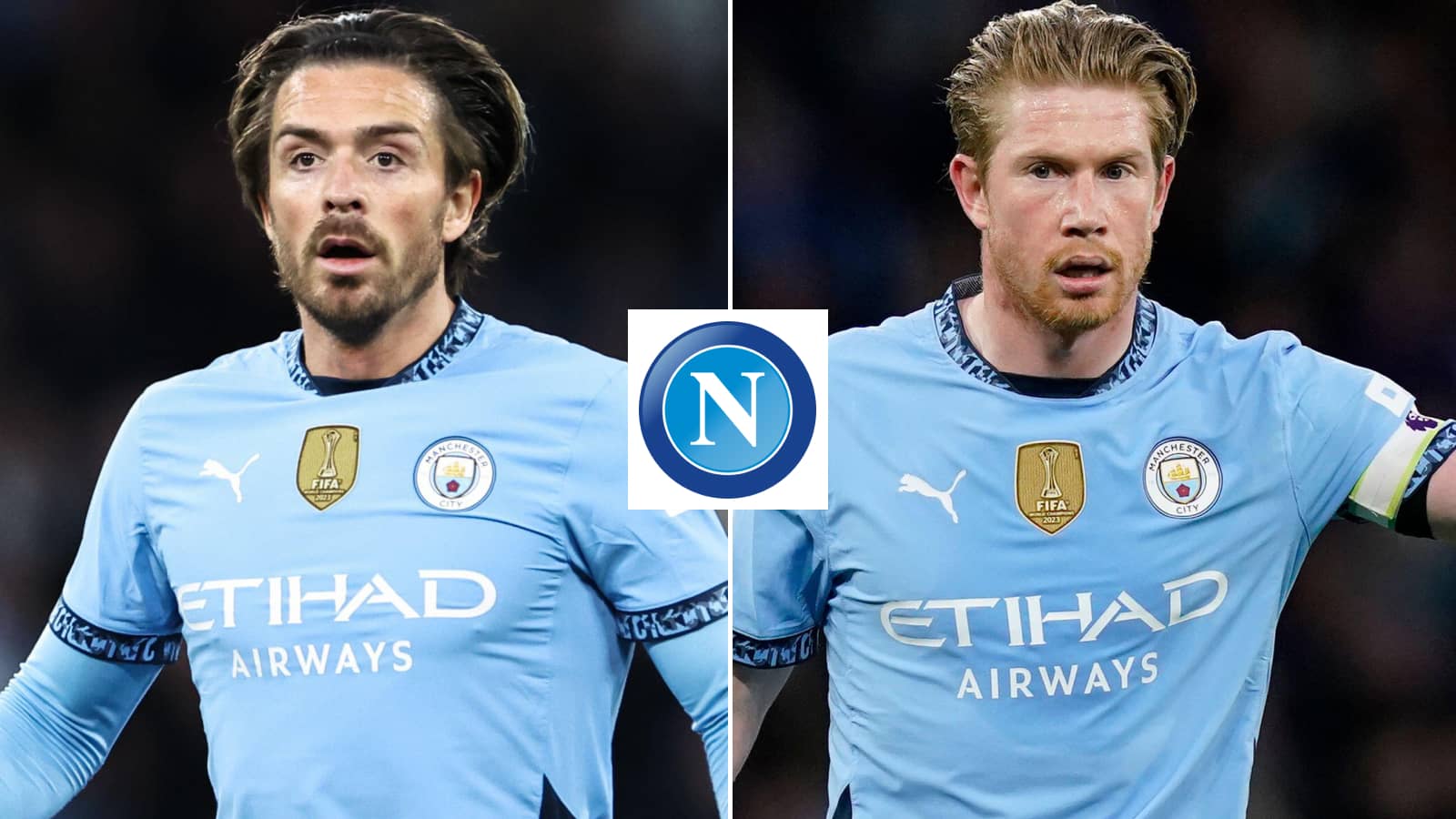 Kevin De Bruyne, Jack Grealish, Napoli