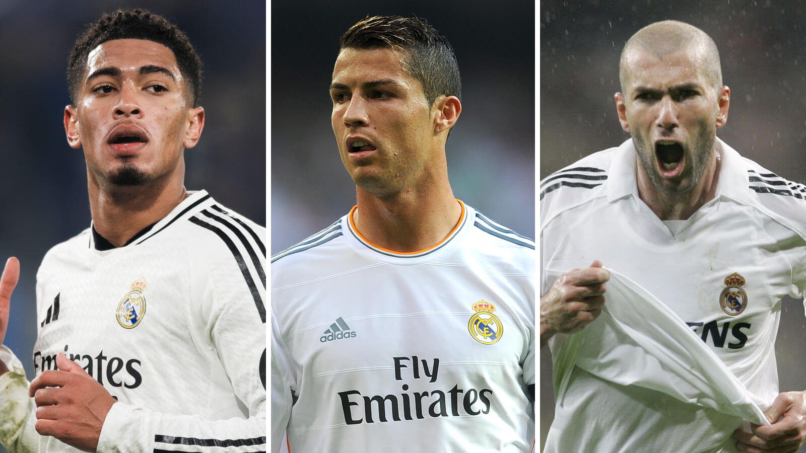Jude Bellingham, Cristiano Ronaldo & Zinedine Zidane