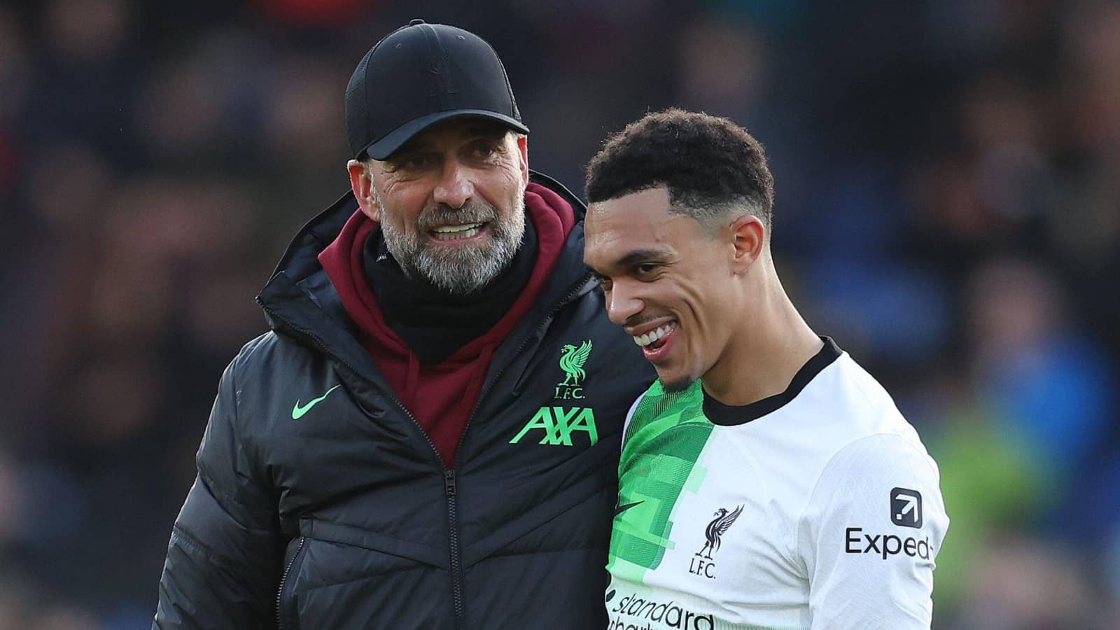 Jurgen Klopp and Trent Alexander-Arnold, Liverpool