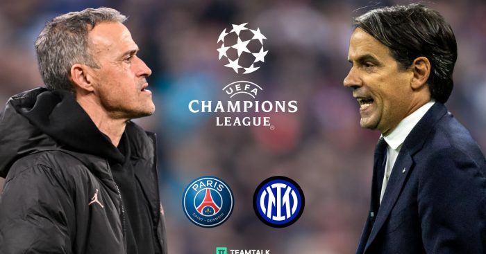 Luis Enrique and Simone Inzaghi, PSG vs Inter Milan Champions League final