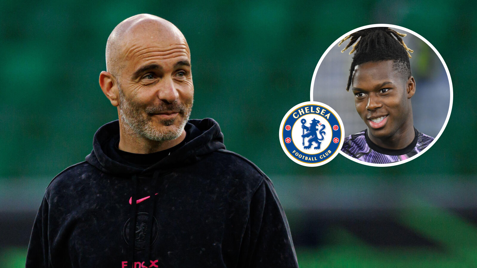 Enzo Maresca and Nico Williams, Chelsea