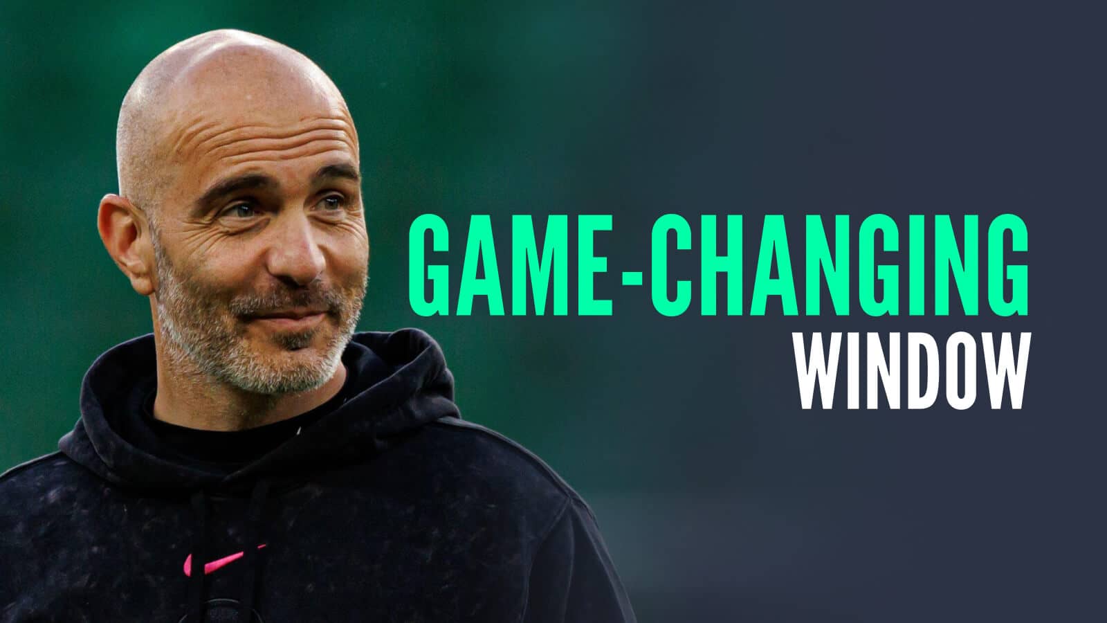 Chelsea manager Enzo Maresca with caption: Game-changing window