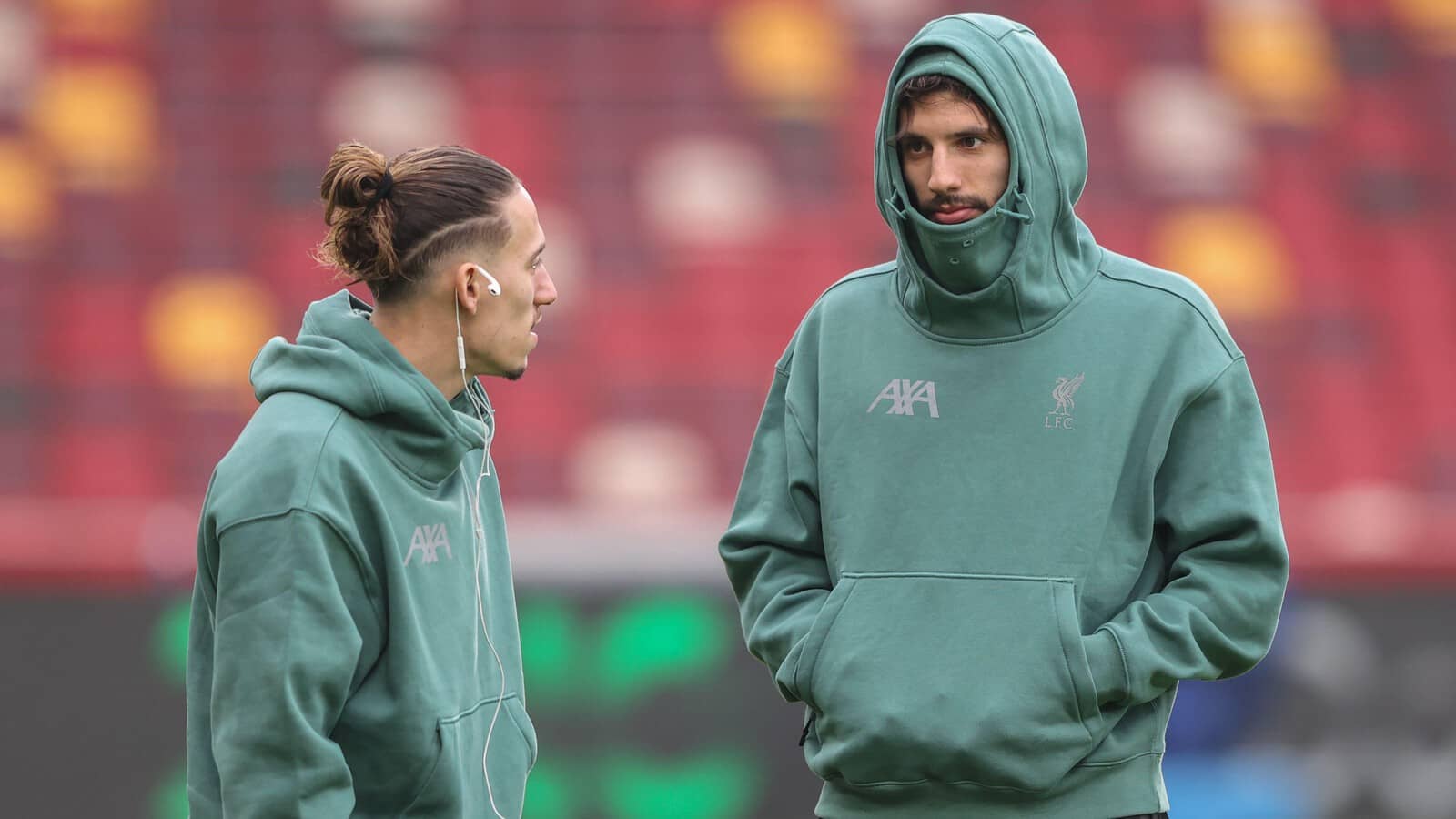 Liverpool stars Kostas Tsimikas and Dominik Szoboszlai