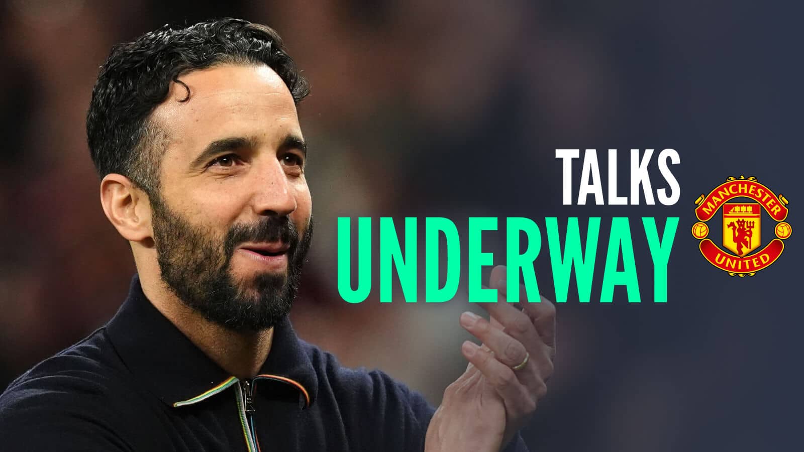 Manchester United manager Ruben Amorim with caption: Talks underway