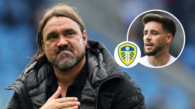 Leeds boss Daniel Farke is looking to sign Alex Moreno, inset, from Aston Villa