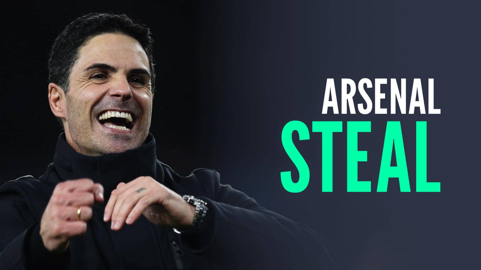 Mikel Arteta Arsenal boss smiling
