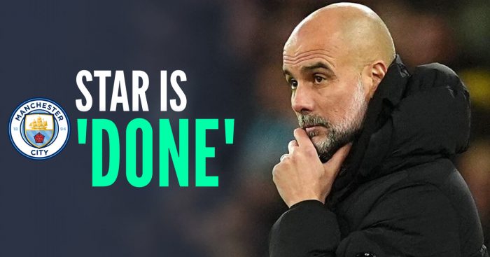 Pep Guardiola Man City star is 'done'