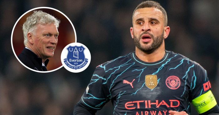 Everton boss David Moyes and Man City star Kyle Walker