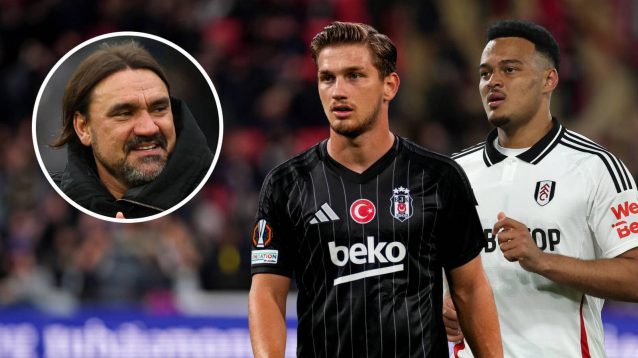 Leeds United manager Daniel Farke, Semih Kılıçsoy of Besiktas and Fulham star Rodrigo Muniz - copyright TEAMtalk