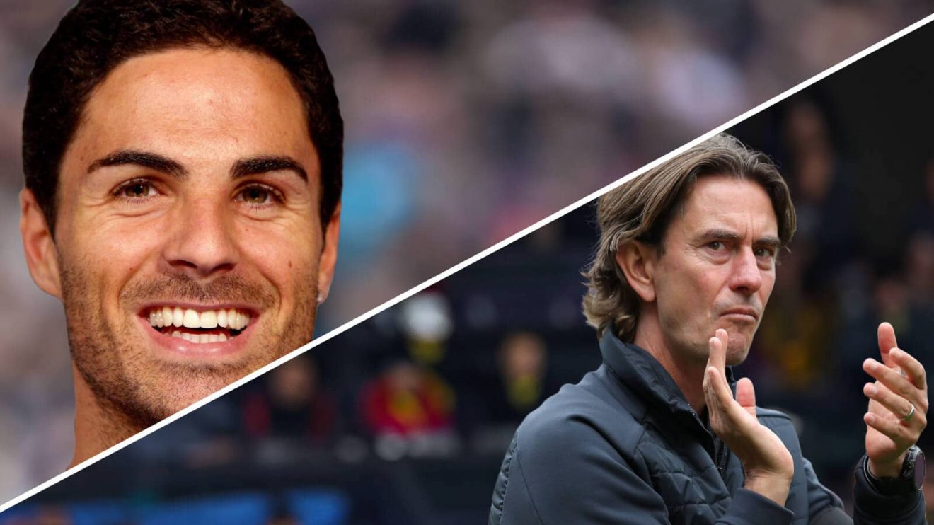 Arsenal manager Mikel Arteta and Tottenham Hotspur boss Thomas Frank - copyright TEAMtalk