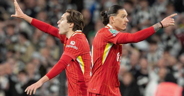 Liverpool forwards Federico Chiesa and Darwin Nunez