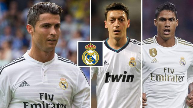 Cristiano Ronaldo, Mesut Ozil & Raphael Varane at Real Madrid